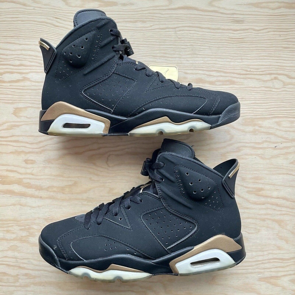 2020 Nike Air Jordan 6 VI Retro DMP Black Gold - Size 9 - CT4954-007 - Used